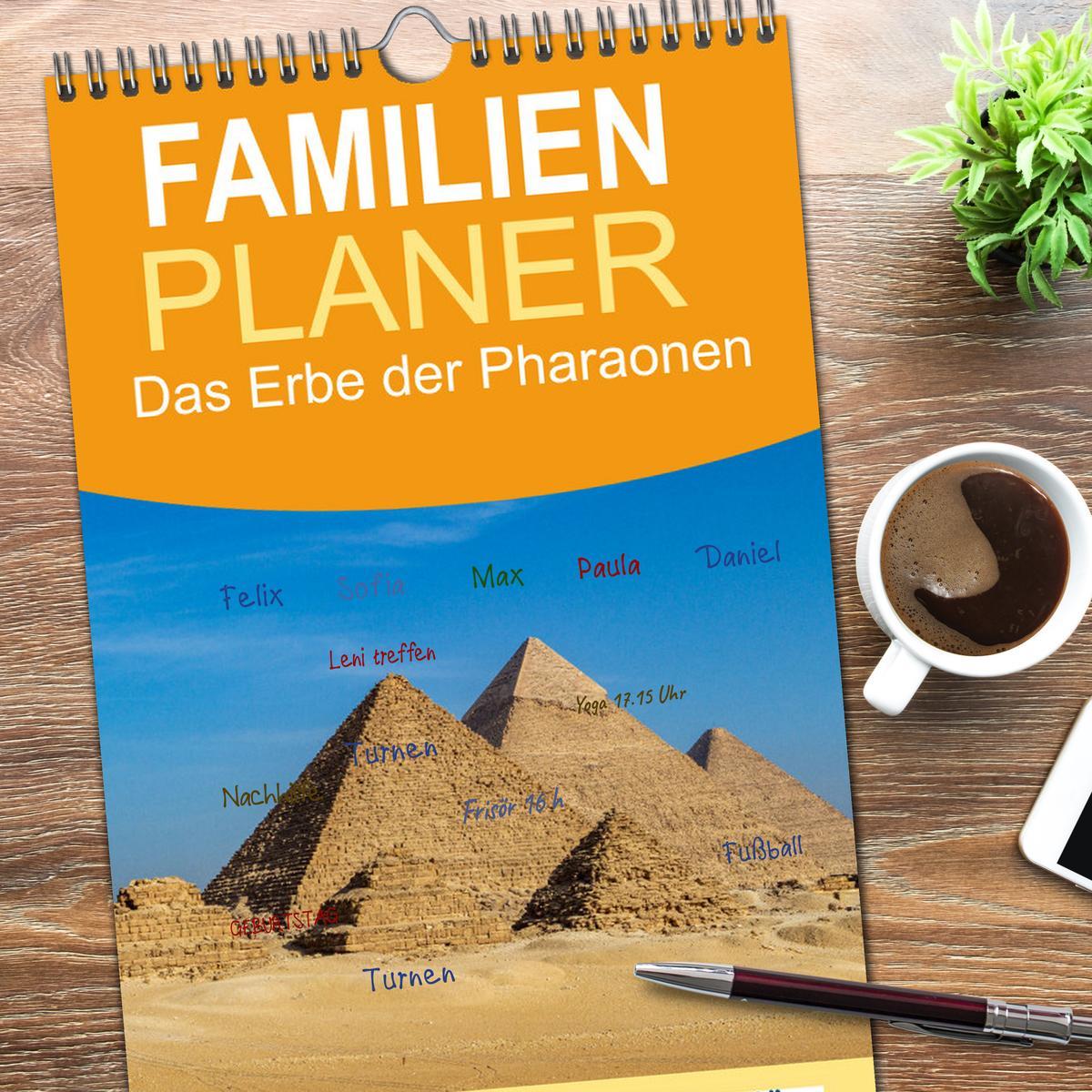 Bild: 9783457101889 | Familienplaner 2025 - Das Erbe der Pharaonen mit 5 Spalten...