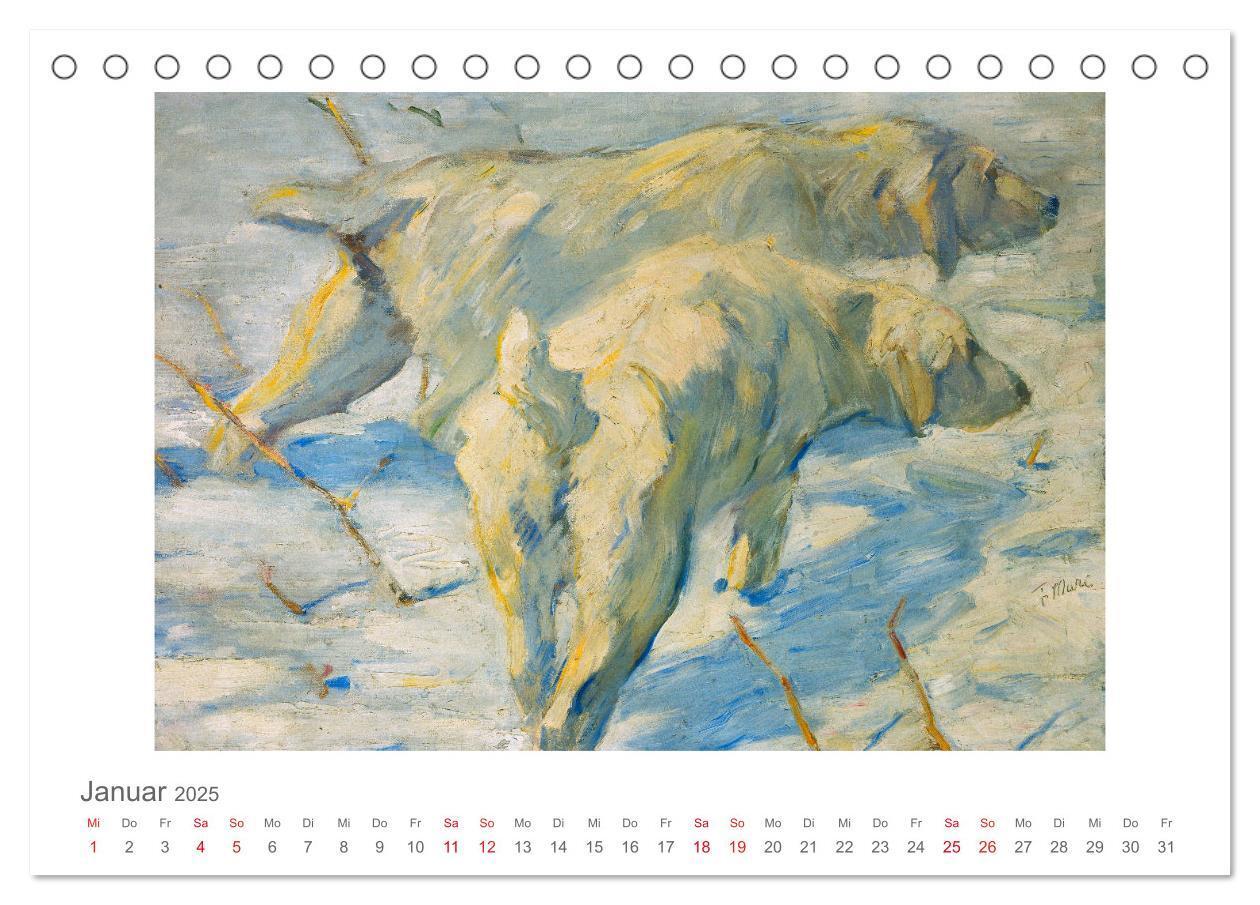 Bild: 9783435323555 | Franz Marc 2025 (Tischkalender 2025 DIN A5 quer), CALVENDO...