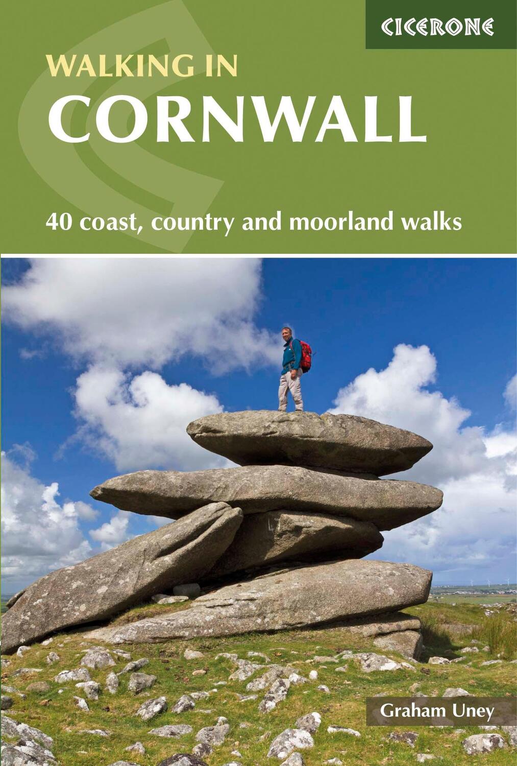 Cover: 9781852846848 | Walking in Cornwall | 40 coast, country and moorland walks | Uney