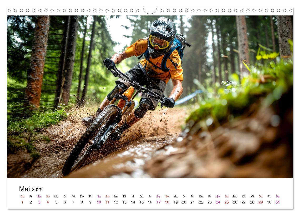 Bild: 9783457149850 | Mountainbike Erlebnisse (Wandkalender 2025 DIN A3 quer), CALVENDO...