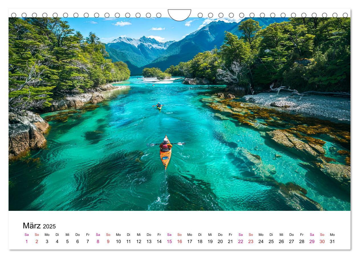 Bild: 9783457140055 | Kajak Erlebnisse (Wandkalender 2025 DIN A4 quer), CALVENDO...