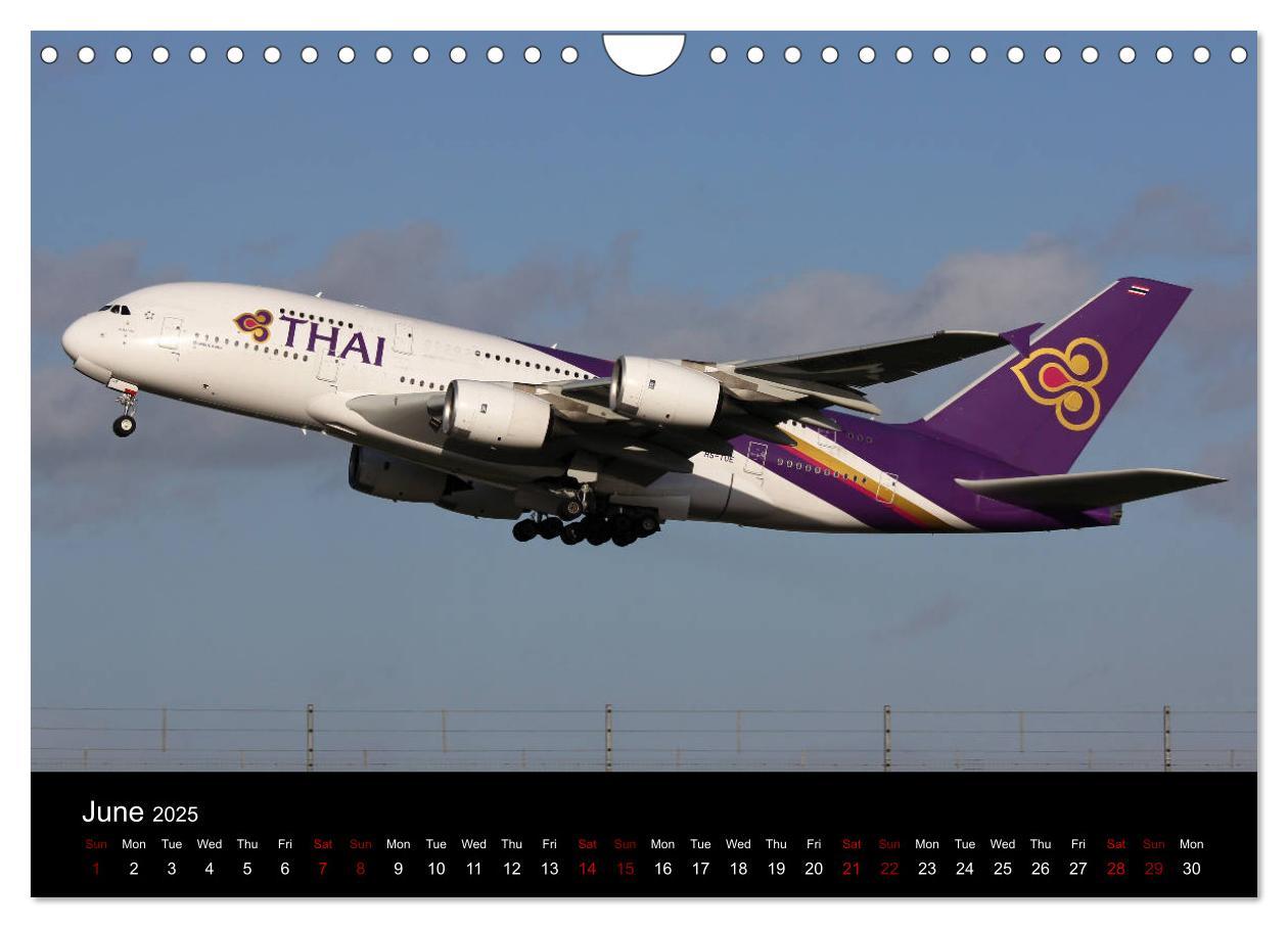 Bild: 9781325946662 | A380 SuperJumbo (Wall Calendar 2025 DIN A4 landscape), CALVENDO 12...