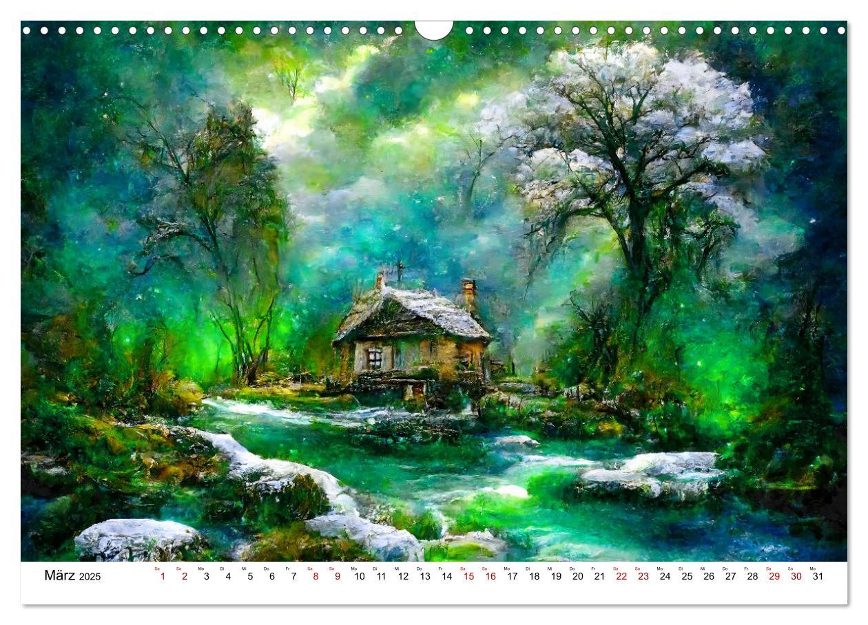 Bild: 9783383934315 | Fantasie Cottages - Ein Jahr durch die Märchenwelt (Wandkalender...