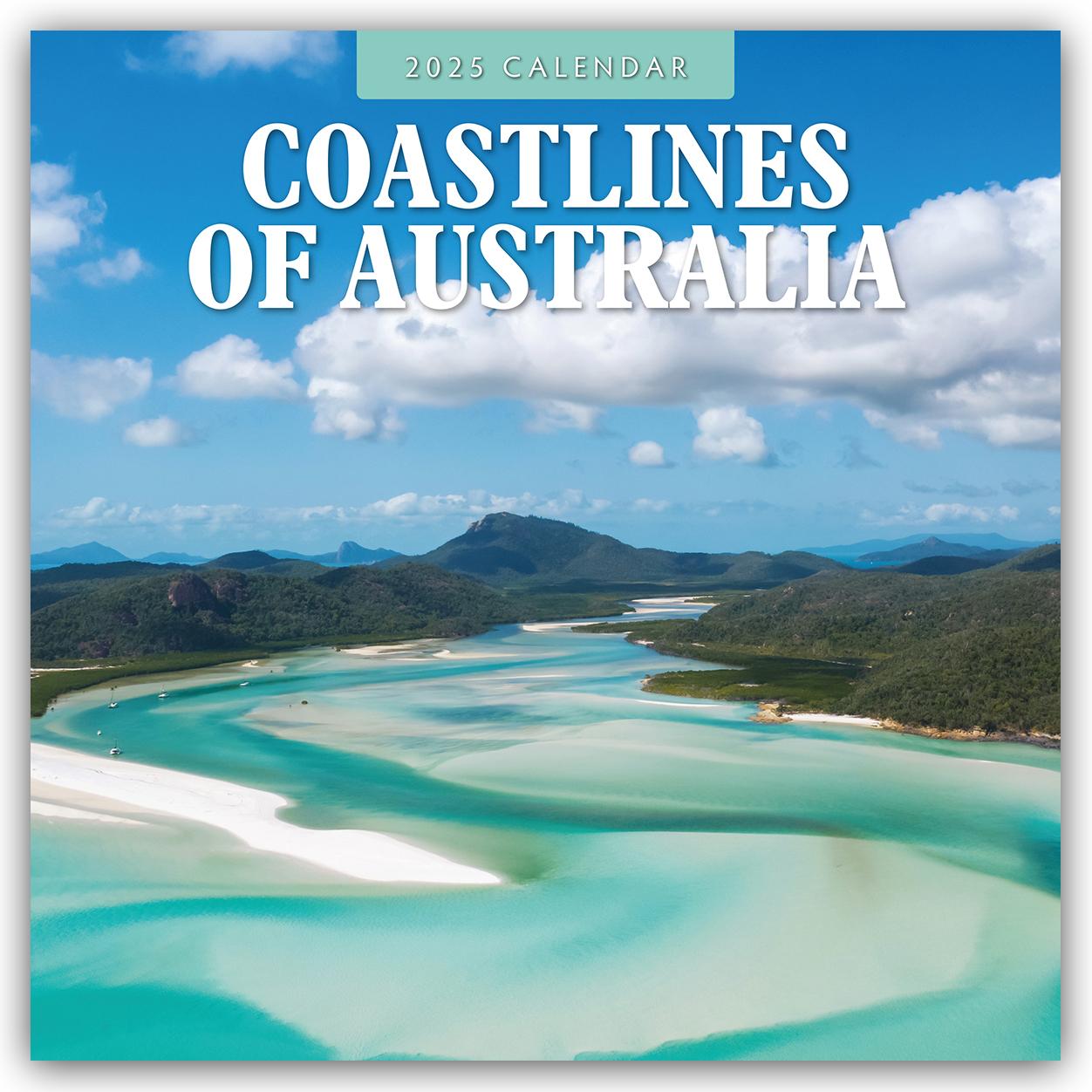 Cover: 9781804426258 | Coastlines of Australia 2025 Square Wall Calendar | Red Robin | Buch