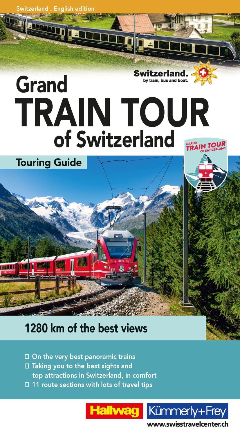 Cover: 9783828310773 | Hallwag Reiseführer Grand Train Tour of Switzerland, englische Ausgabe