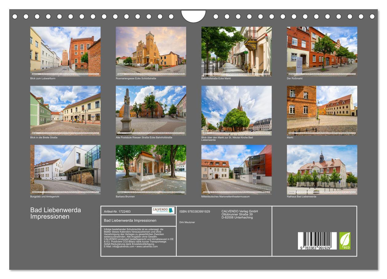 Bild: 9783383991929 | Bad Liebenwerda Impressionen (Wandkalender 2025 DIN A4 quer),...