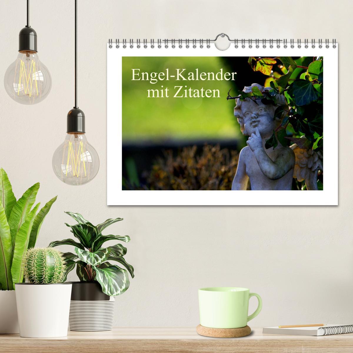 Bild: 9783435738380 | Engel-Kalender mit Zitaten / CH-Version (Wandkalender 2025 DIN A4...