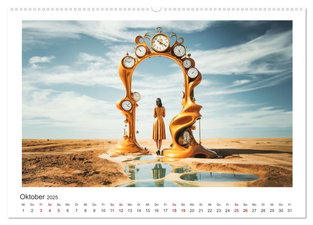 Bild: 9783383858390 | Zeit ist abstrakt (hochwertiger Premium Wandkalender 2025 DIN A2...