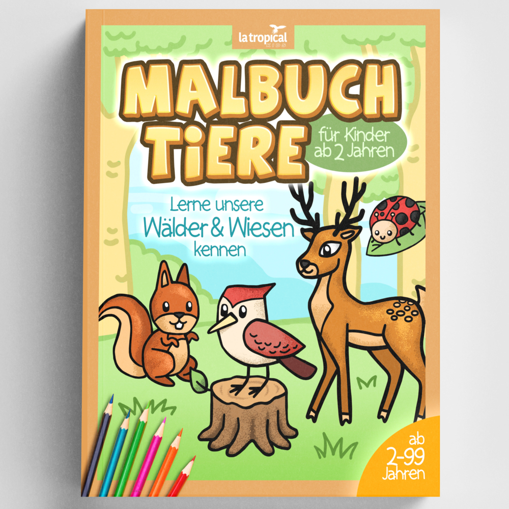 Cover: 9783969080351 | Malbuch Tiere für Kinder ab 2 Jahren | David Ludwig | Taschenbuch