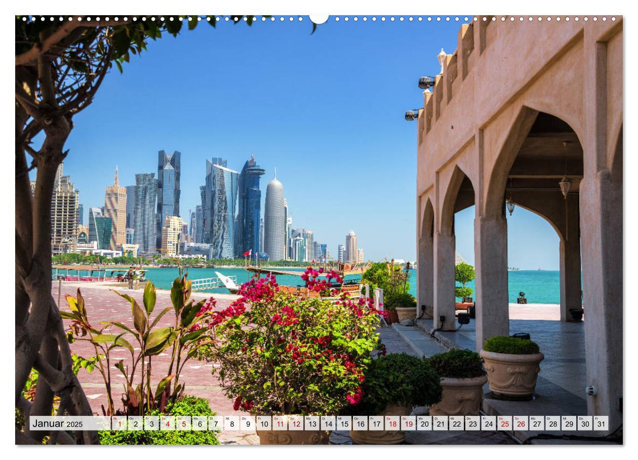 Bild: 9783435141357 | Doha - Hauptstadt von Katar (Wandkalender 2025 DIN A2 quer),...