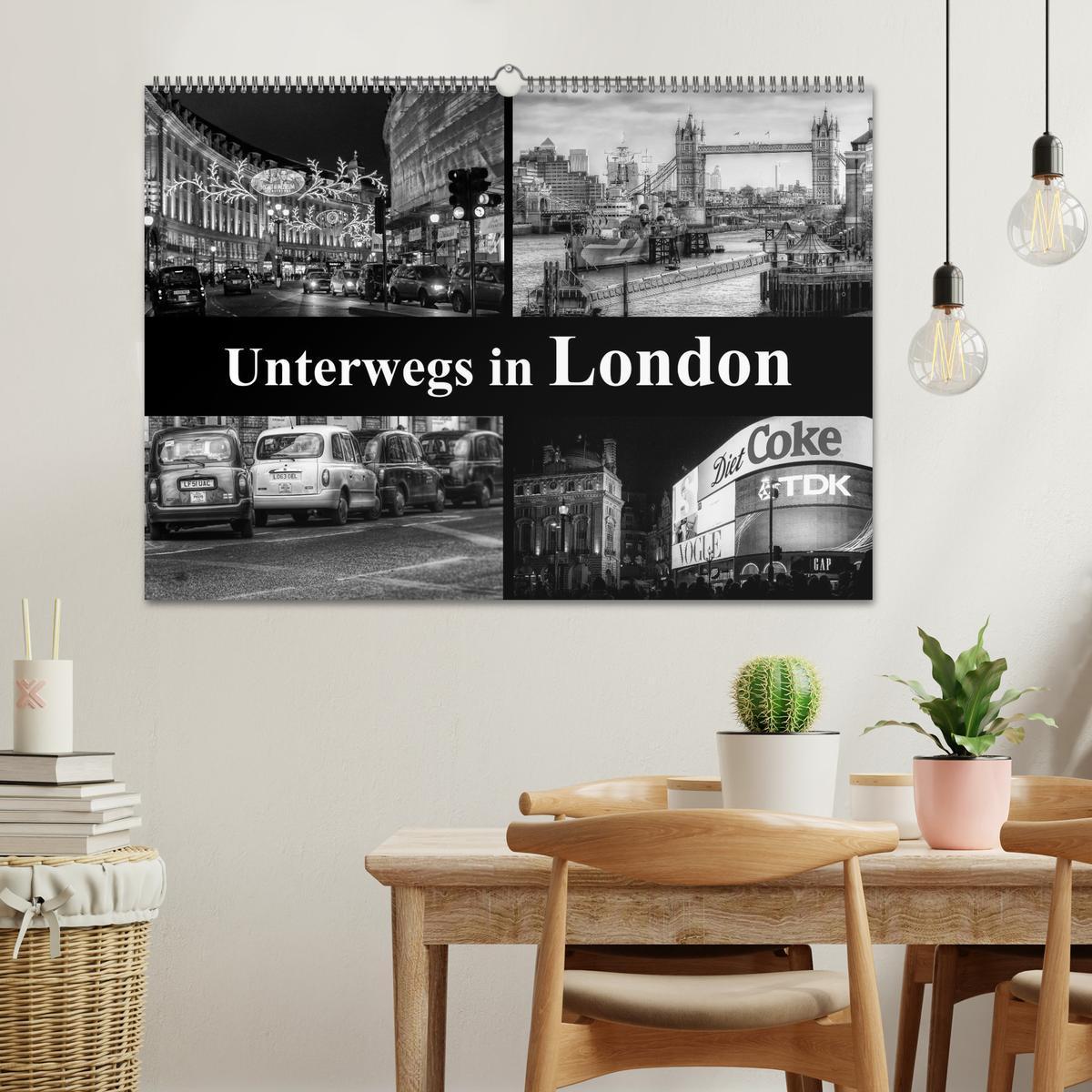 Bild: 9783435556366 | Unterwegs in London (Wandkalender 2025 DIN A2 quer), CALVENDO...