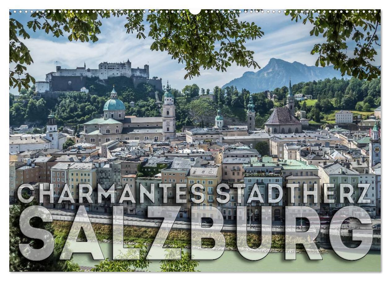 Cover: 9783435594078 | Charmantes Stadtherz SALZBURG (Wandkalender 2025 DIN A2 quer),...