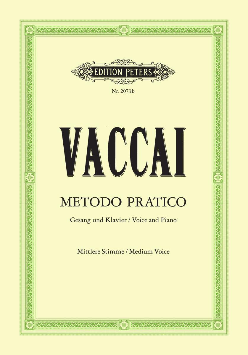 Cover: 9790014009298 | Metodo Pratico di Canto Italiano | Nicola Vaccai | Broschüre | 40 S.