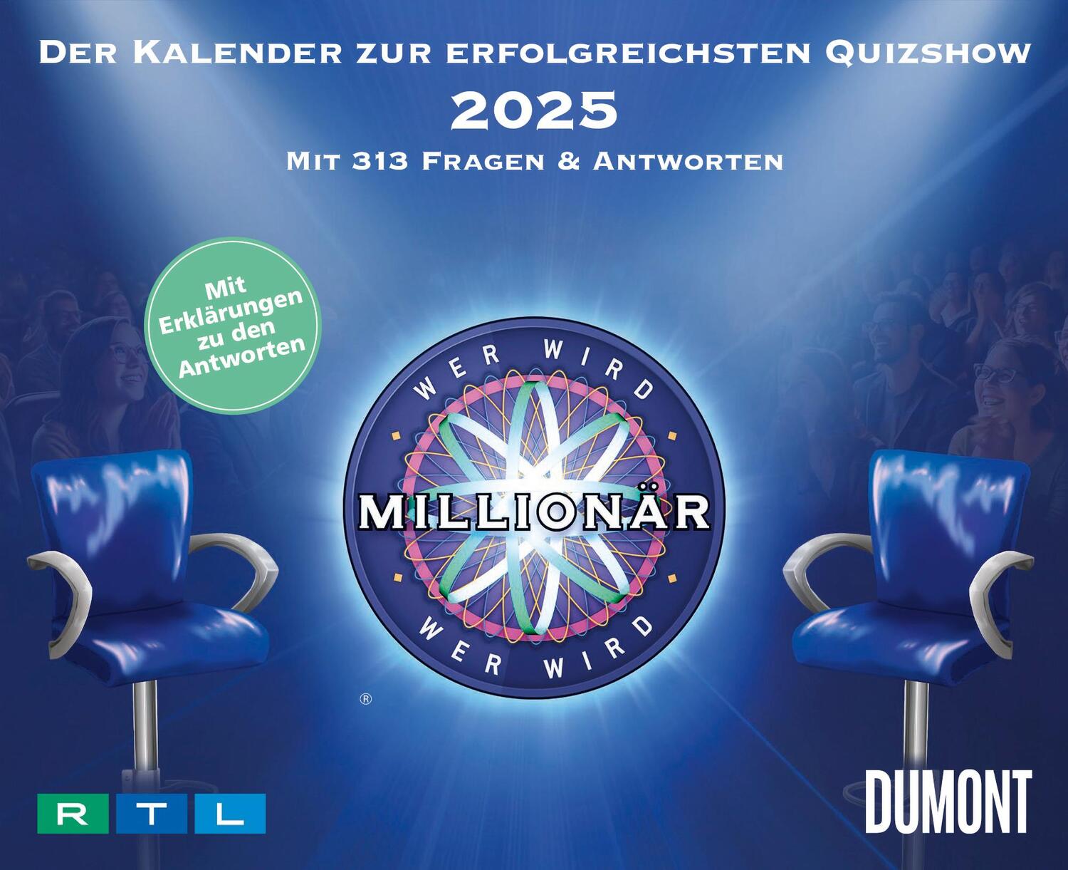 Cover: 4250809653792 | Wer wird Millionär 2025 Tagesabreißkalender - 14.5x11,8 -...