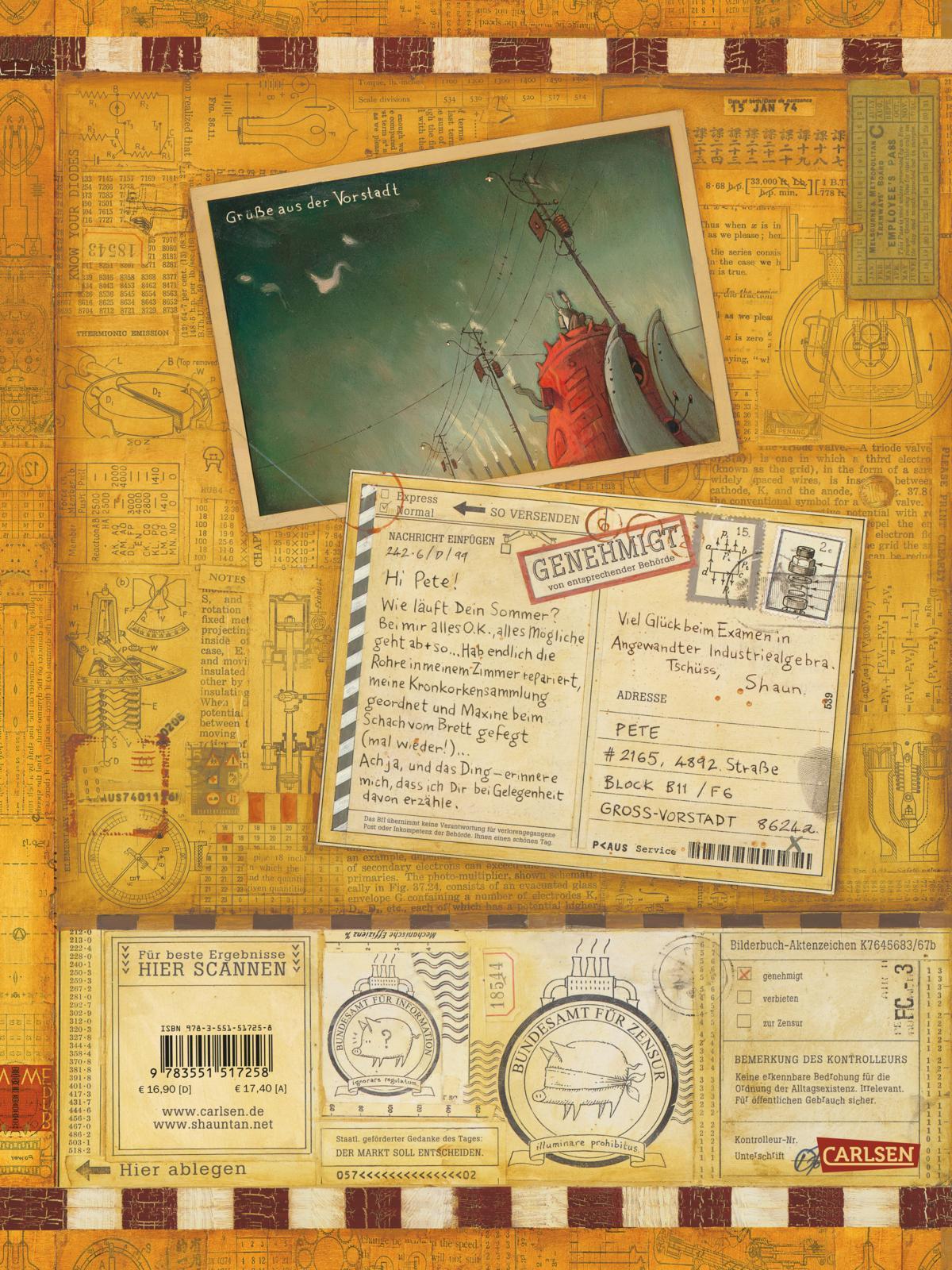 Rückseite: 9783848900398 | Die Fundsache | Shaun Tan | Buch | 32 S. | Deutsch | 2013