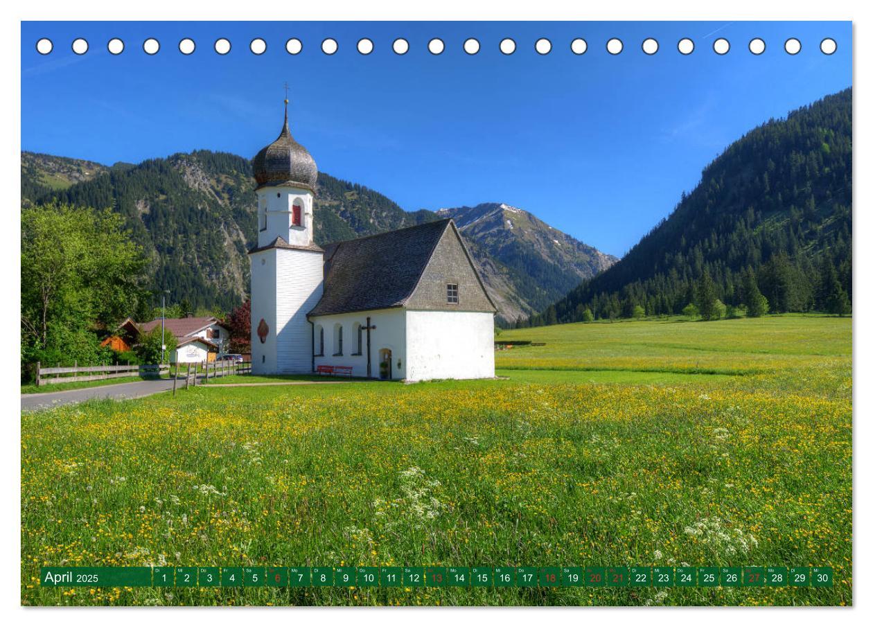 Bild: 9783435307258 | Tannheim und das Tal (Tischkalender 2025 DIN A5 quer), CALVENDO...