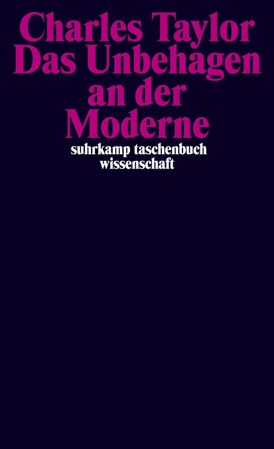 Cover: 9783518287781 | Das Unbehagen an der Moderne | Charles Taylor | Taschenbuch | 138 S.