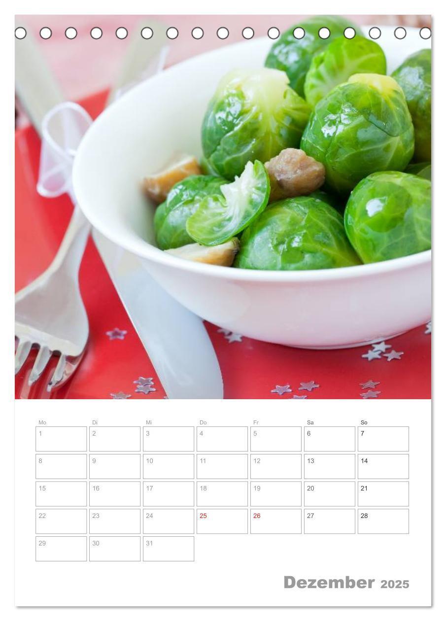 Bild: 9783457069004 | Vegetarisch durch das Jahr / Planer (Tischkalender 2025 DIN A5...