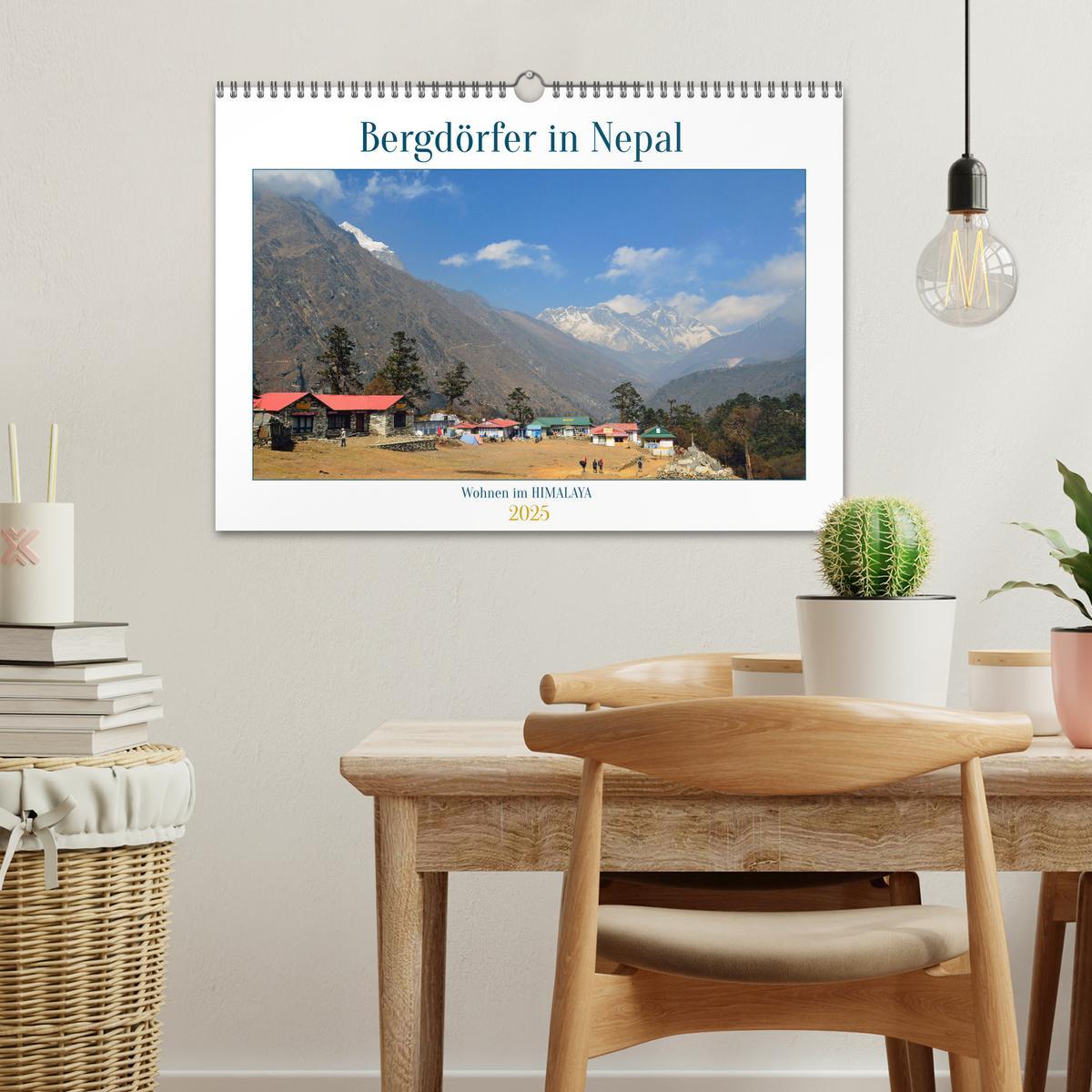 Bild: 9783435143108 | Wohnen im HIMALAYA (Wandkalender 2025 DIN A3 quer), CALVENDO...