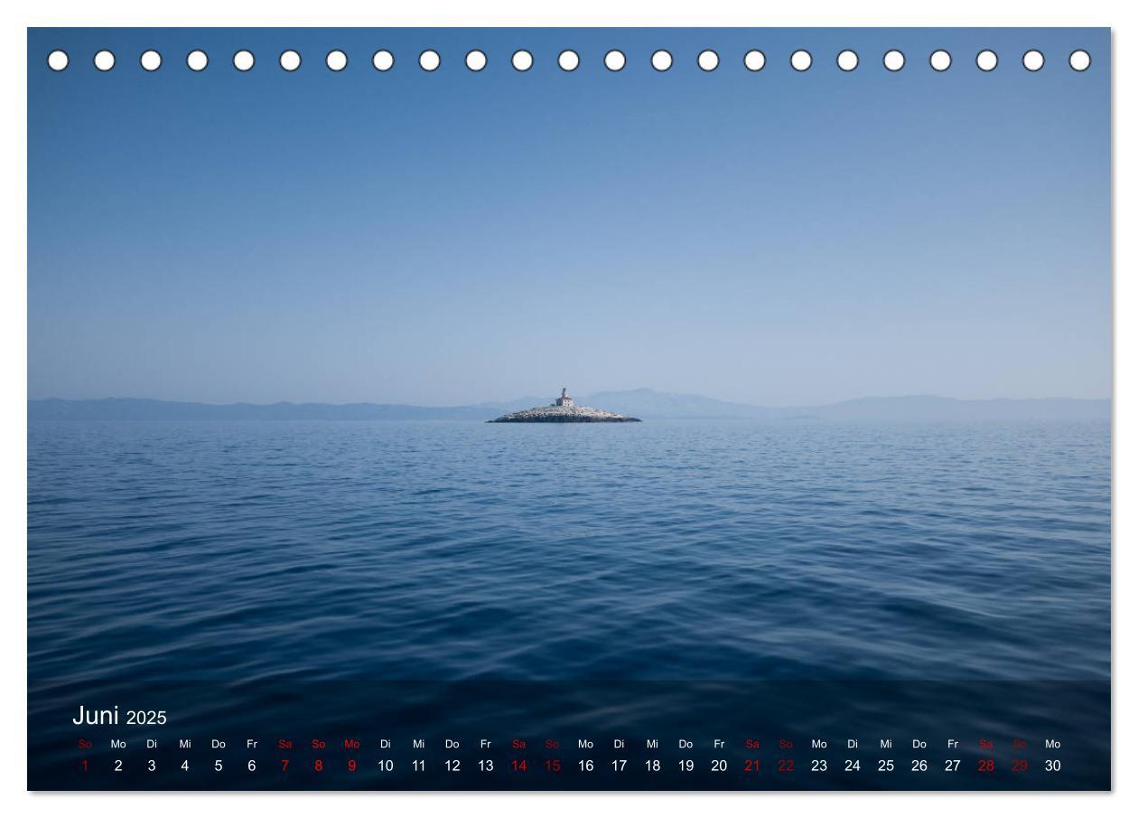 Bild: 9783435148783 | Segeln in Kroatien (Tischkalender 2025 DIN A5 quer), CALVENDO...