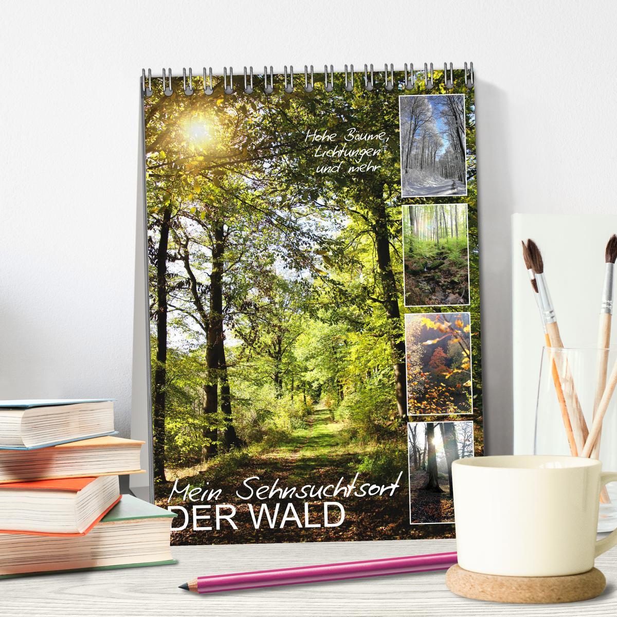 Bild: 9783435927029 | Mein Sehnsuchtsort, der Wald (Tischkalender 2025 DIN A5 hoch),...