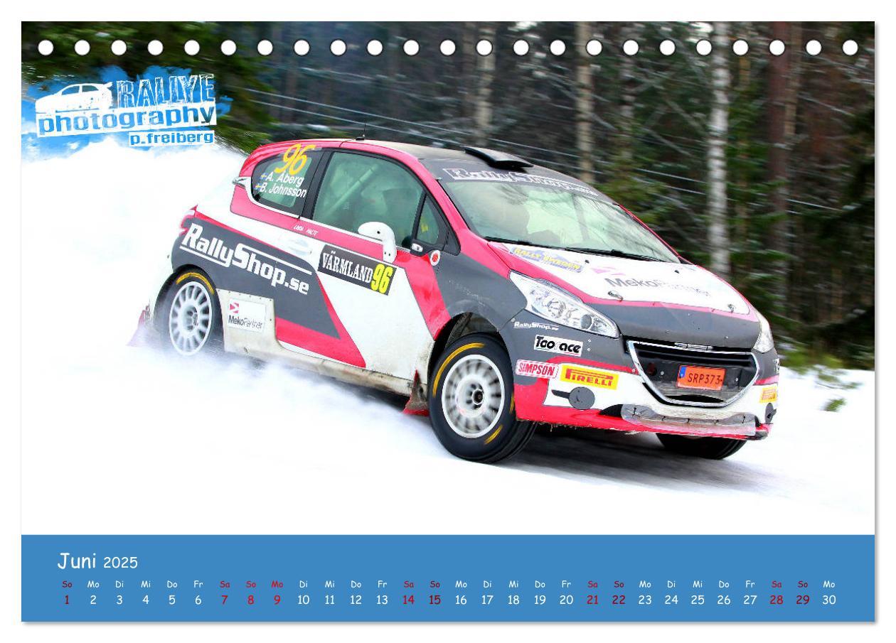 Bild: 9783435341092 | WRC Schweden White Open 2025 (Tischkalender 2025 DIN A5 quer),...