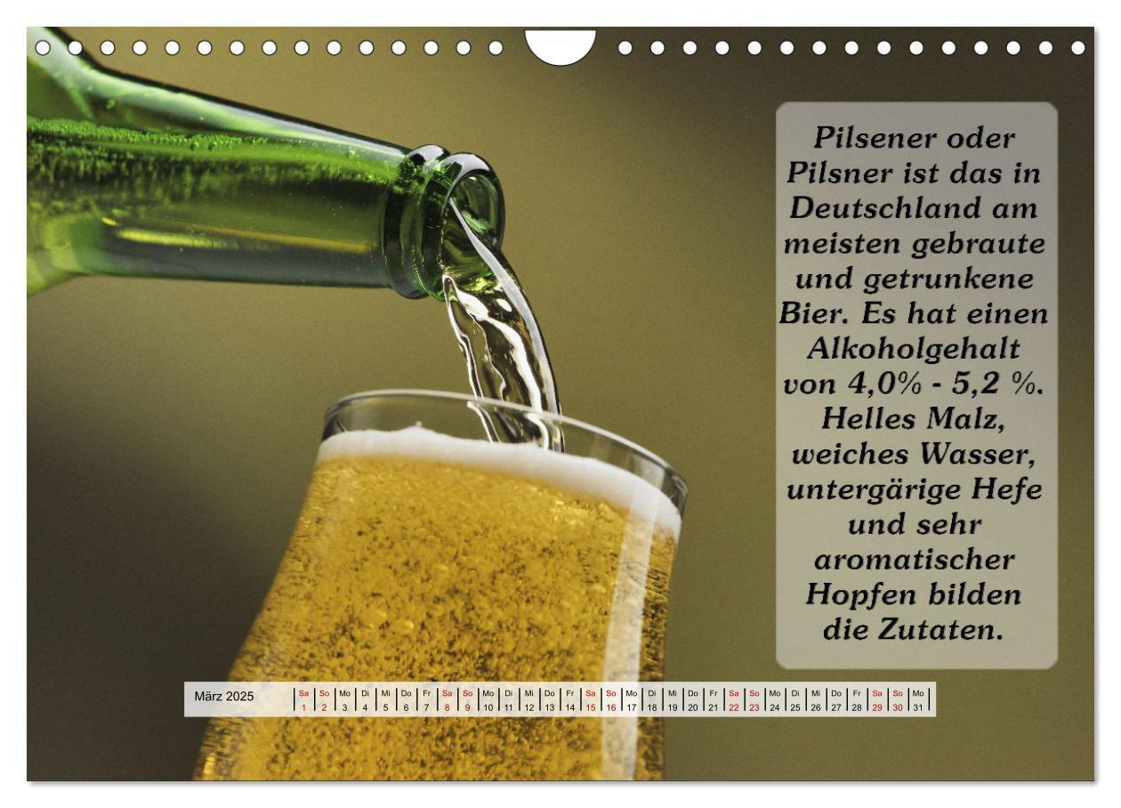 Bild: 9783435037094 | Wissenswertes über Bier (Wandkalender 2025 DIN A4 quer), CALVENDO...