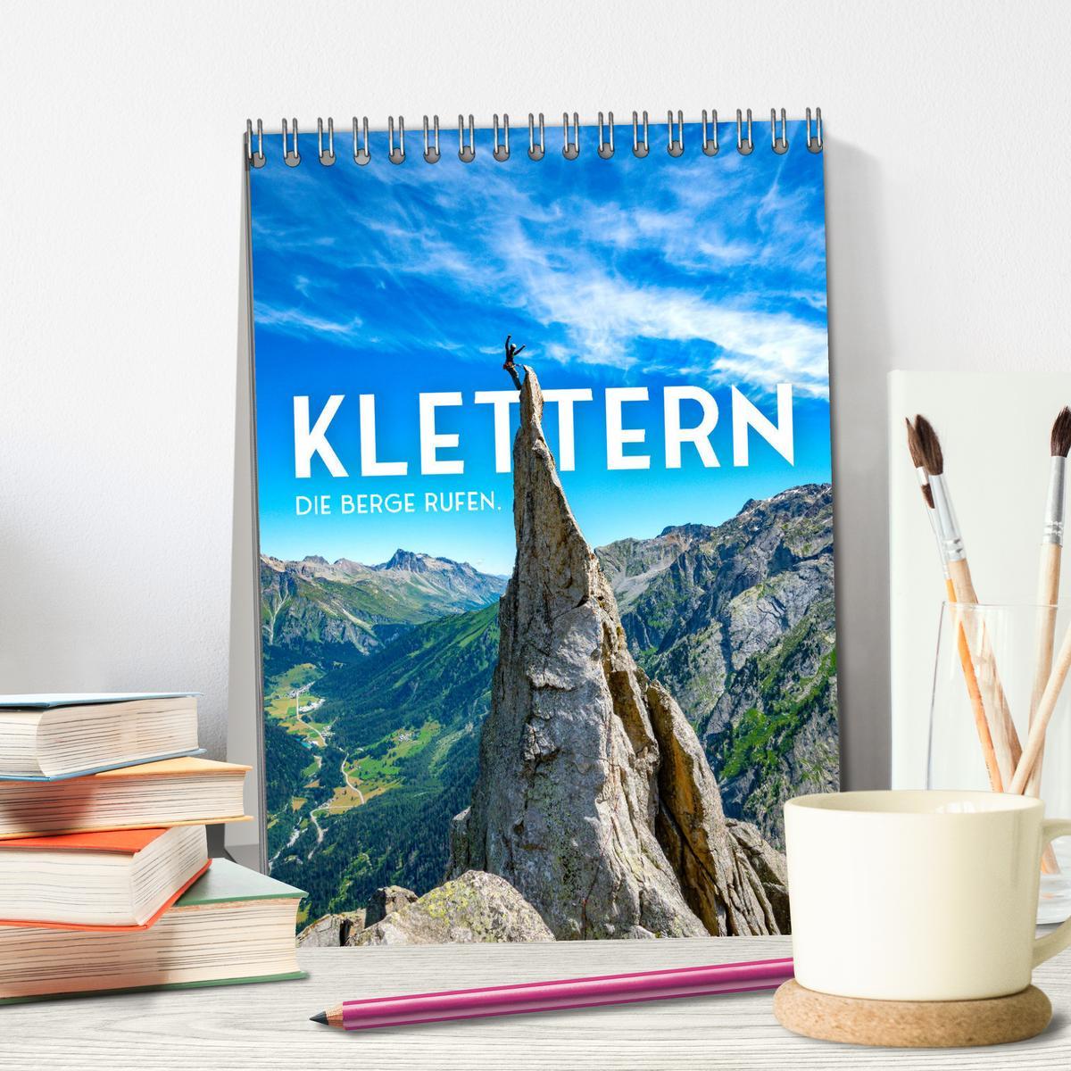 Bild: 9783435893324 | Klettern - Die Berge rufen. (Tischkalender 2025 DIN A5 hoch),...