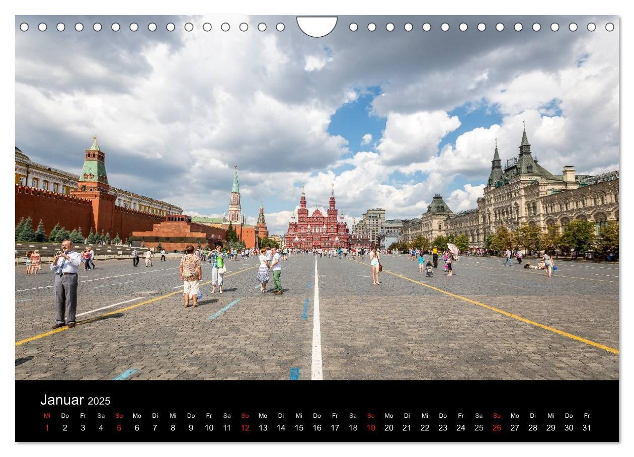 Bild: 9783435644537 | Moskau 2025 (Wandkalender 2025 DIN A4 quer), CALVENDO Monatskalender