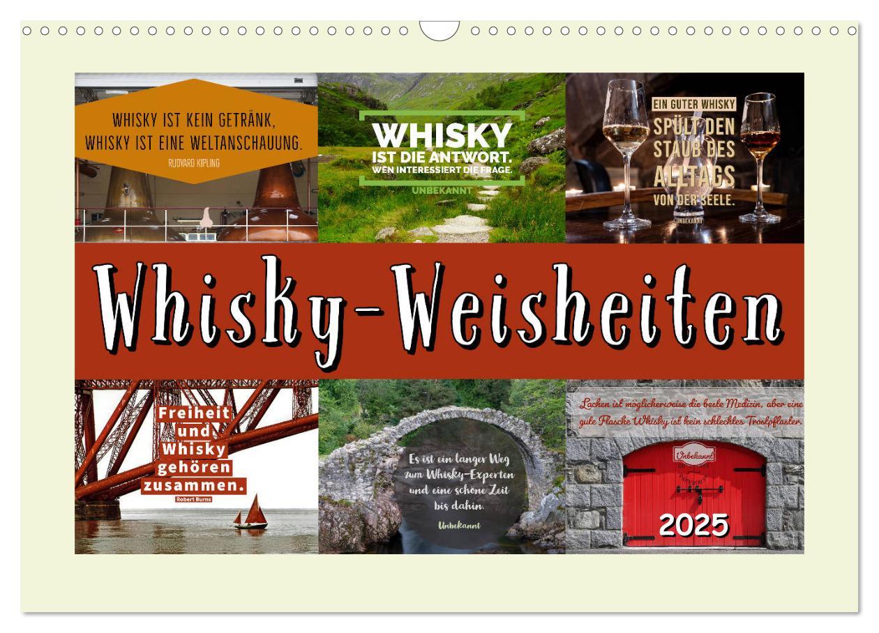 Cover: 9783435135028 | Whisky-Weisheiten (Wandkalender 2025 DIN A3 quer), CALVENDO...