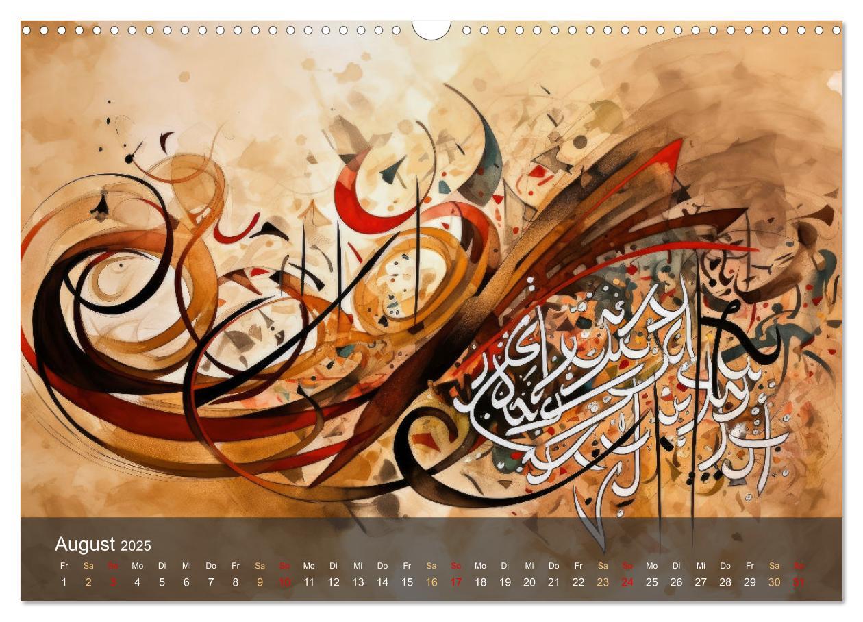 Bild: 9783435368358 | Arabische Kalligraphie in Kunstform (Wandkalender 2025 DIN A3...