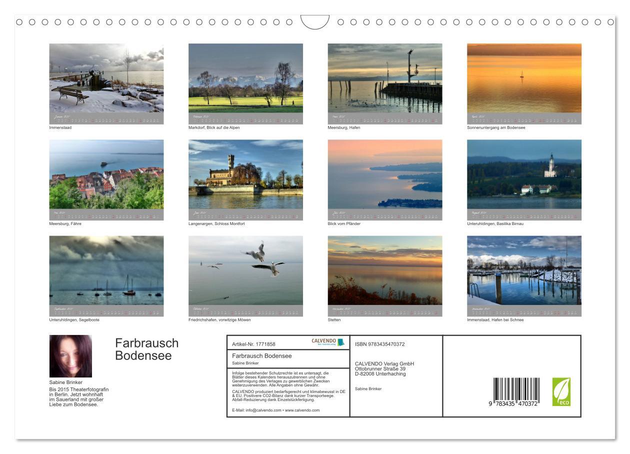 Bild: 9783435470372 | Farbrausch Bodensee (Wandkalender 2025 DIN A3 quer), CALVENDO...