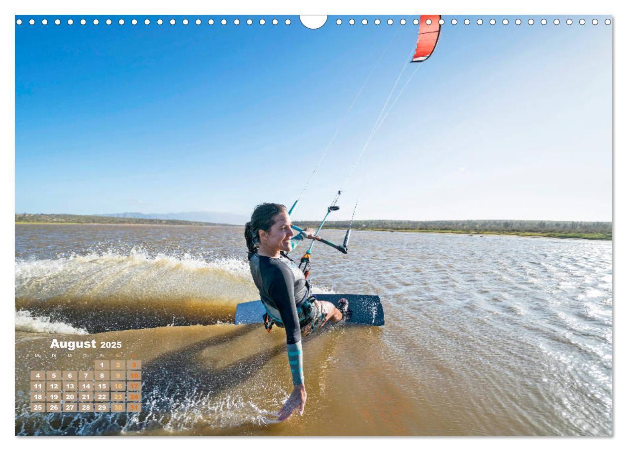 Bild: 9783457161319 | Kitesurfen: Mit Drachen am Meer (Wandkalender 2025 DIN A3 quer),...