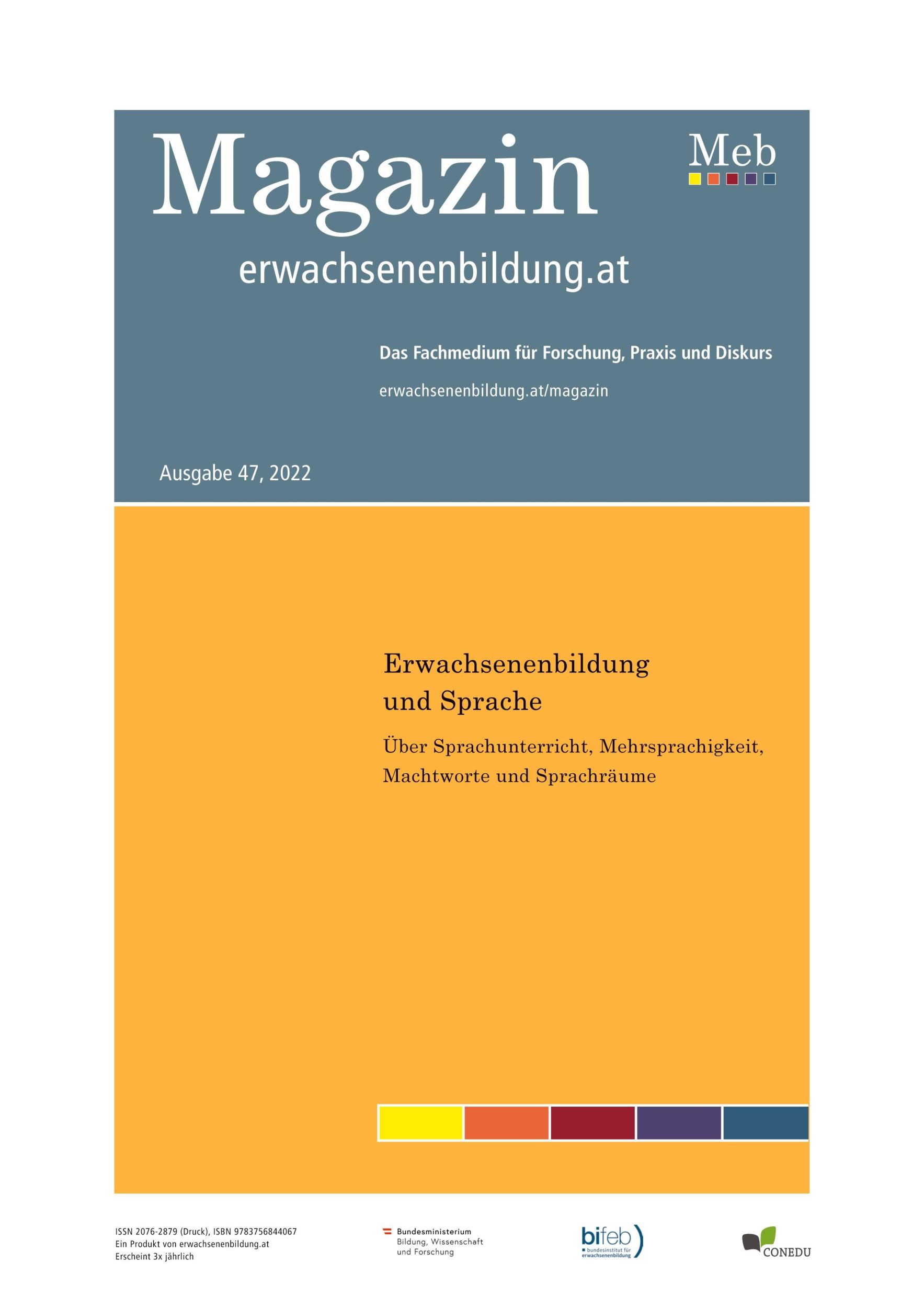 Cover: 9783756844067 | Erwachsenenbildung und Sprache | Julia Schindler (u. a.) | Taschenbuch