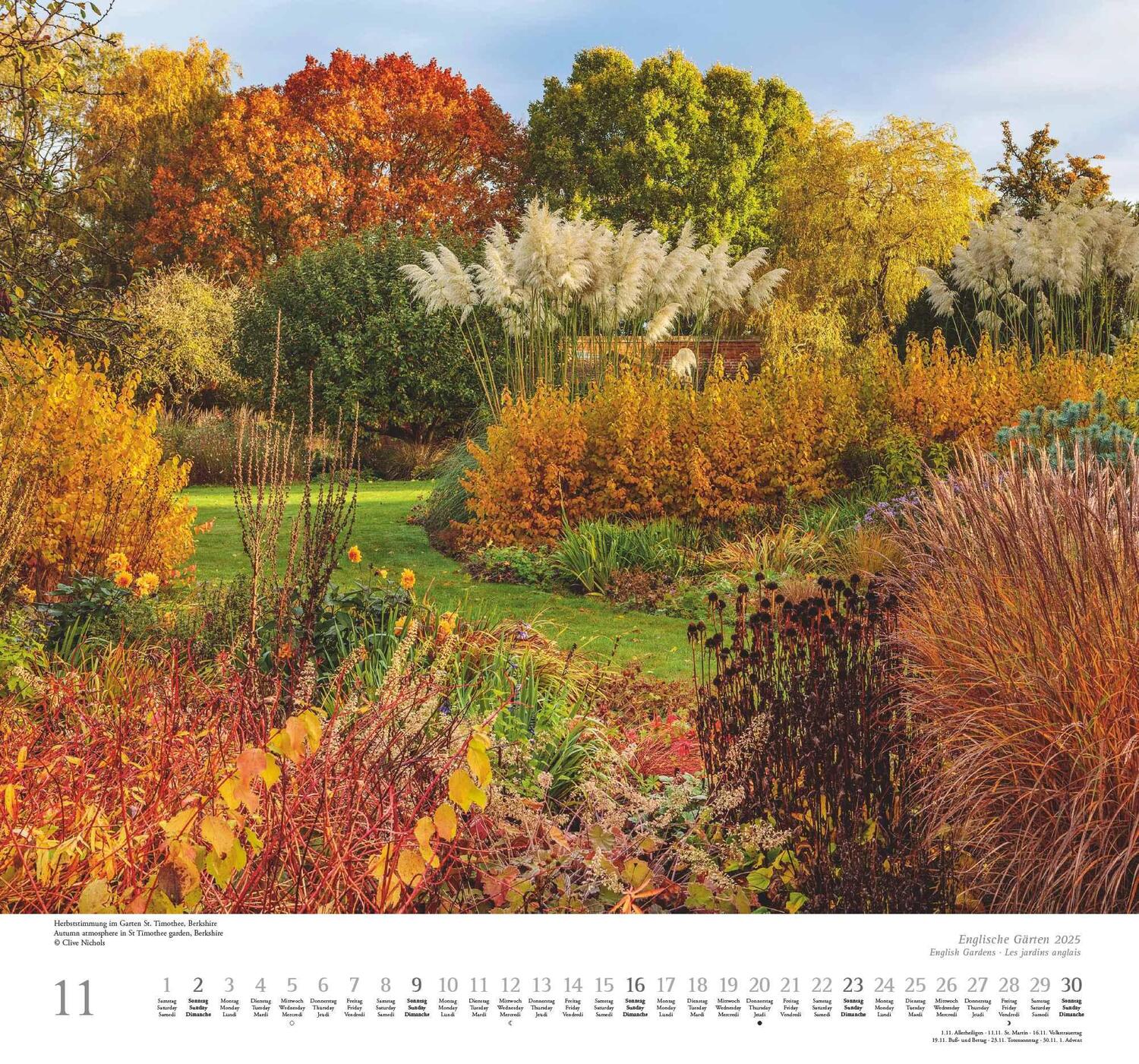 Bild: 4250809653099 | Englische Gärten 2025 - DUMONT Garten-Kalender - mit allen...