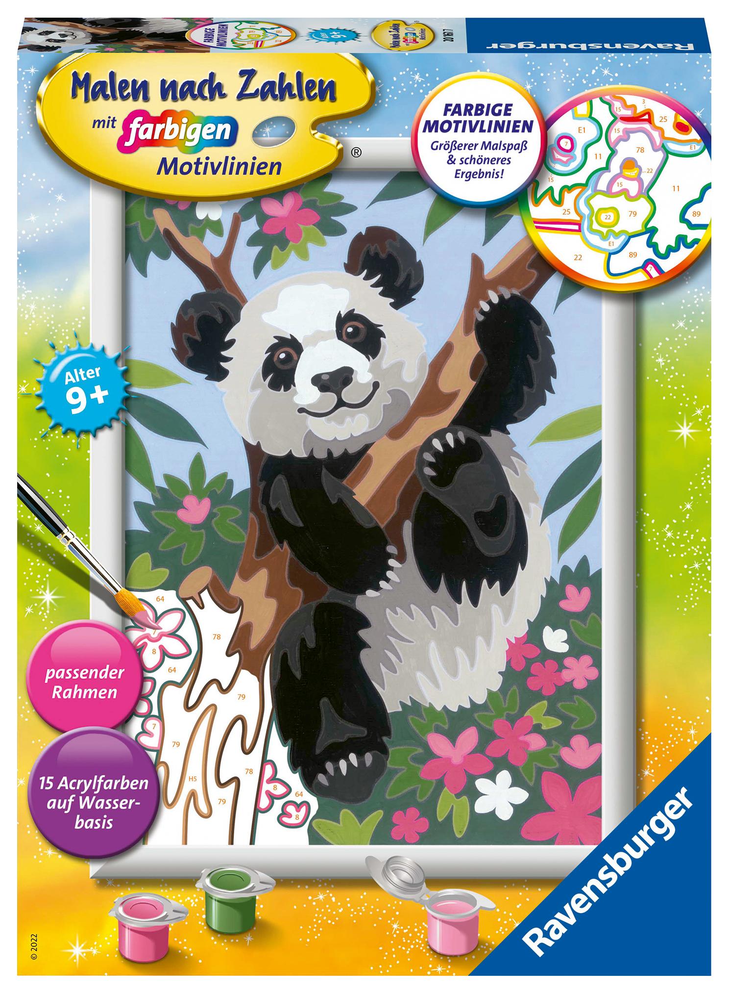 Cover: 4005556201617 | Ravensburger Malen nach Zahlen 20161 - Süßer Pandabär - Kinder ab 9...