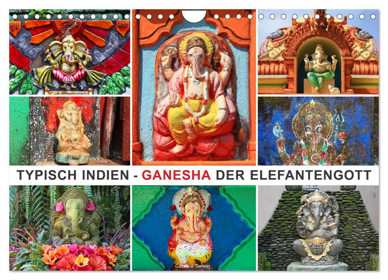 Cover: 9783457231227 | Typisch Indien - Ganesha der Elefantengott (Wandkalender 2025 DIN...