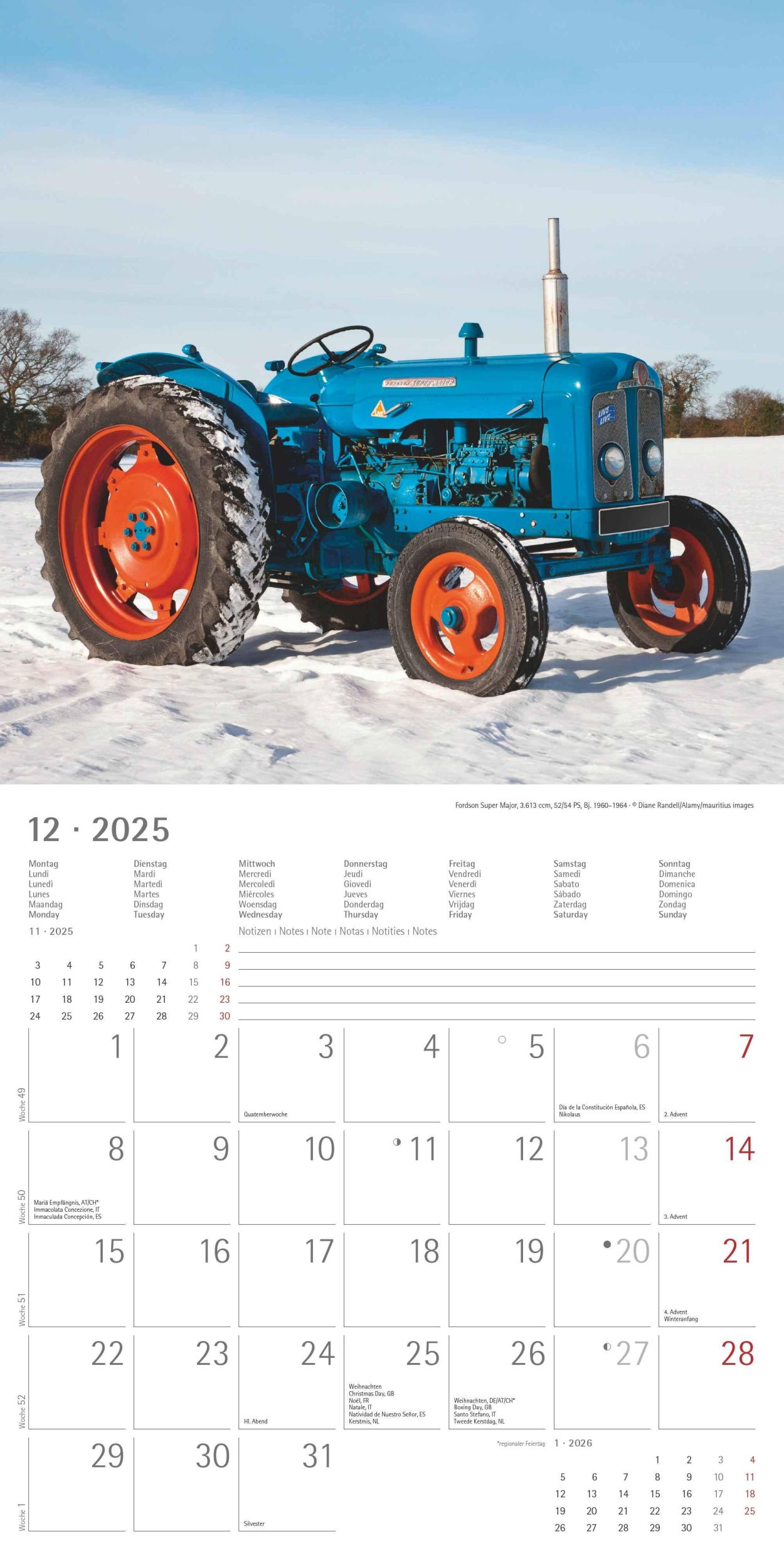 Bild: 4251732343170 | Traktoren Classics 2025 - Broschürenkalender 30x30 cm (30x60...