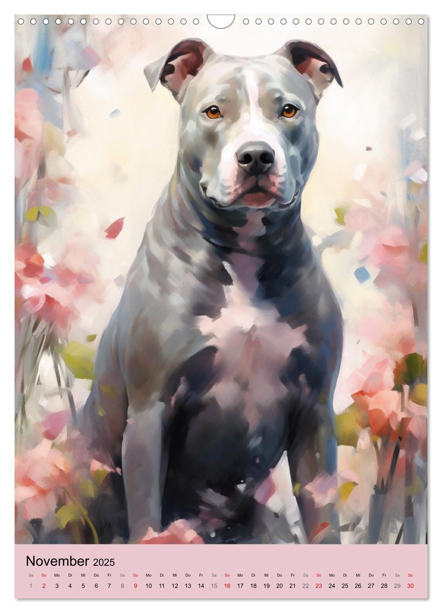 Bild: 9783435867073 | Pit Bull Aquarelle. Illustrationen von tollen Hunden (Wandkalender...