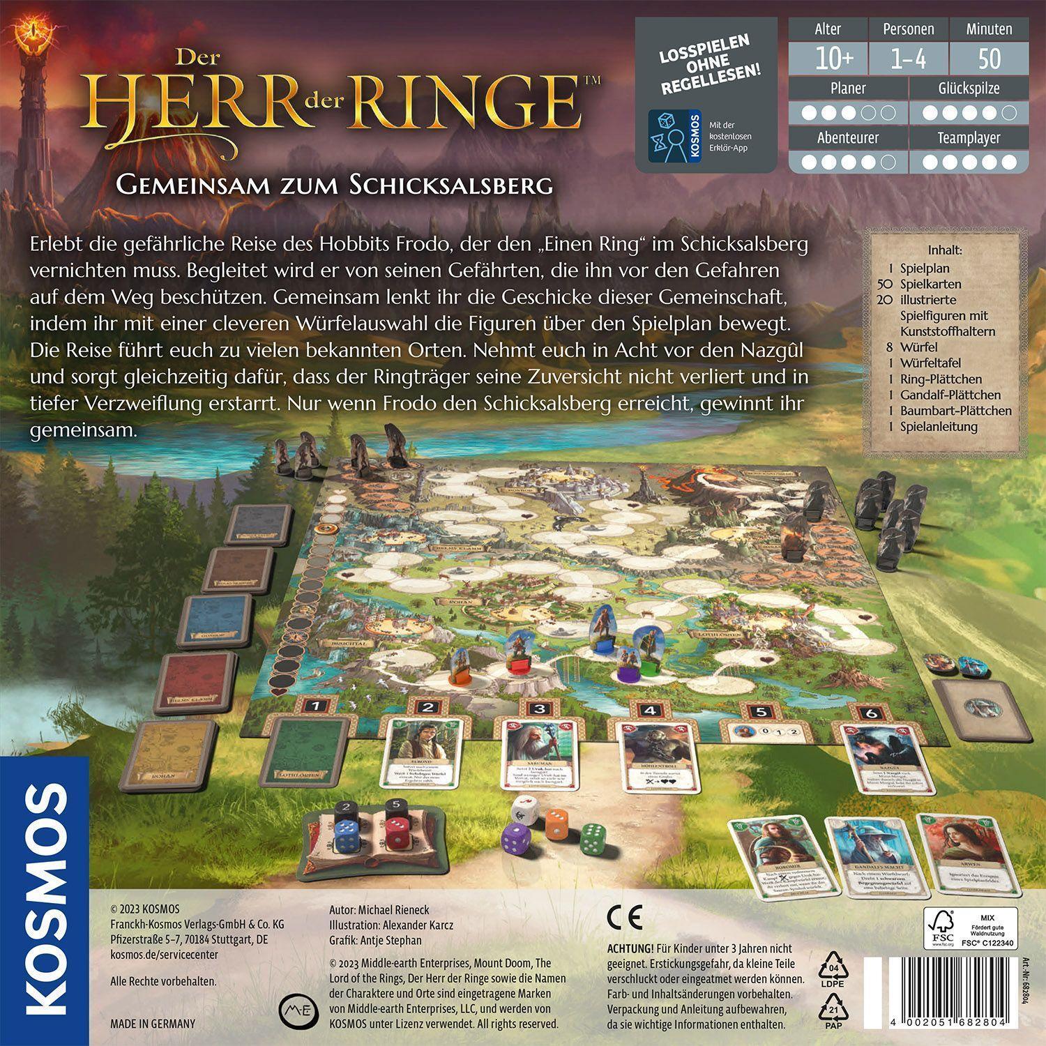 Bild: 4002051682804 | Der Herr der Ringe - Gemeinsam zum Schicksalsberg | Spiel | Rieneck