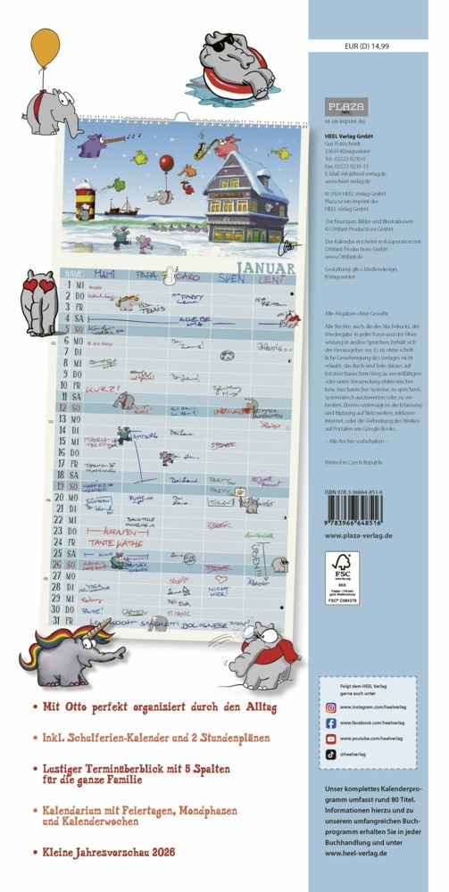 Bild: 9783966648516 | Otto 2025 - Otto Waalkes &amp; Ottifanten | Otto Waalkes | Kalender | 2025