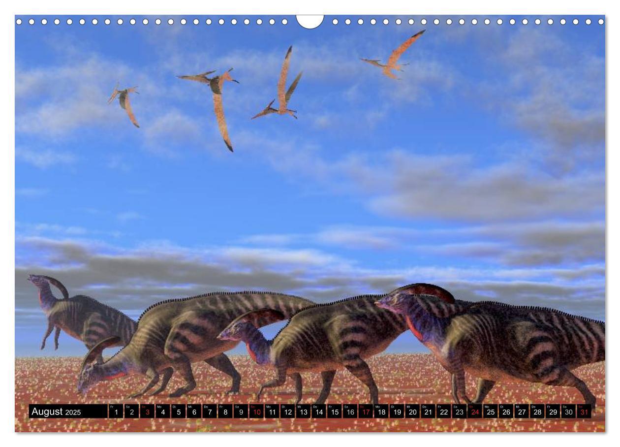 Bild: 9783435567799 | Dinosaurier. Urzeitliche Giganten (Wandkalender 2025 DIN A3 quer),...