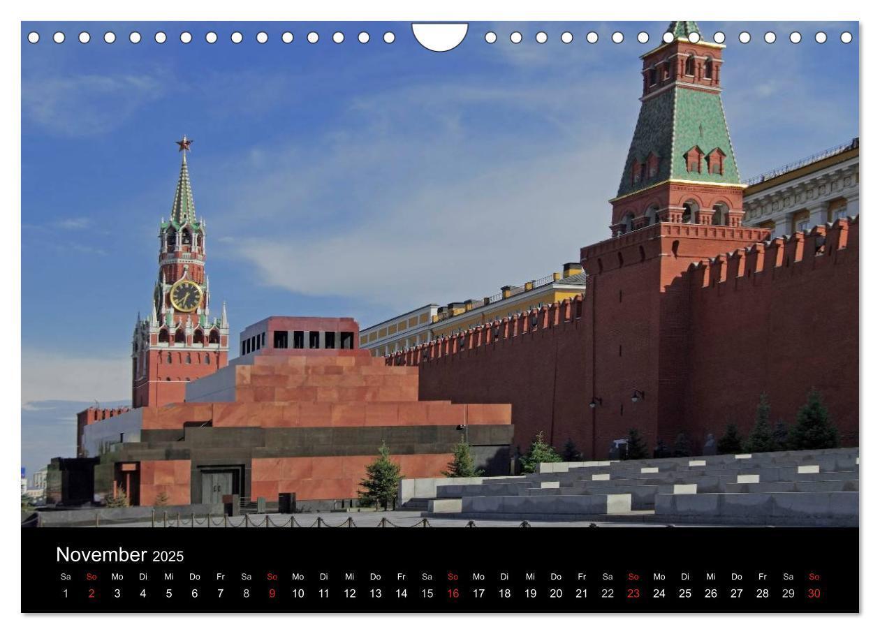 Bild: 9783435684304 | Moskau (Wandkalender 2025 DIN A4 quer), CALVENDO Monatskalender | 2025