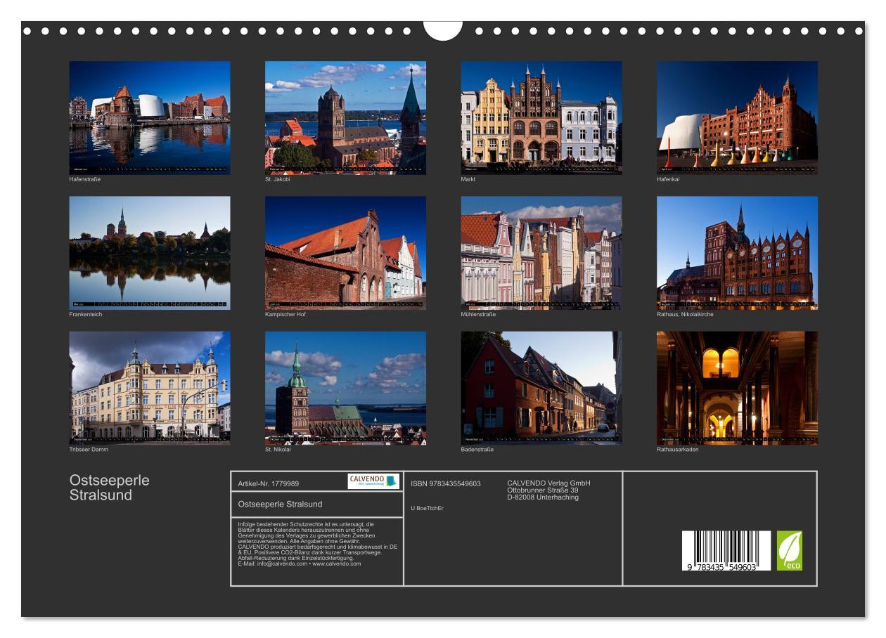 Bild: 9783435549603 | Ostseeperle Stralsund (Wandkalender 2025 DIN A3 quer), CALVENDO...