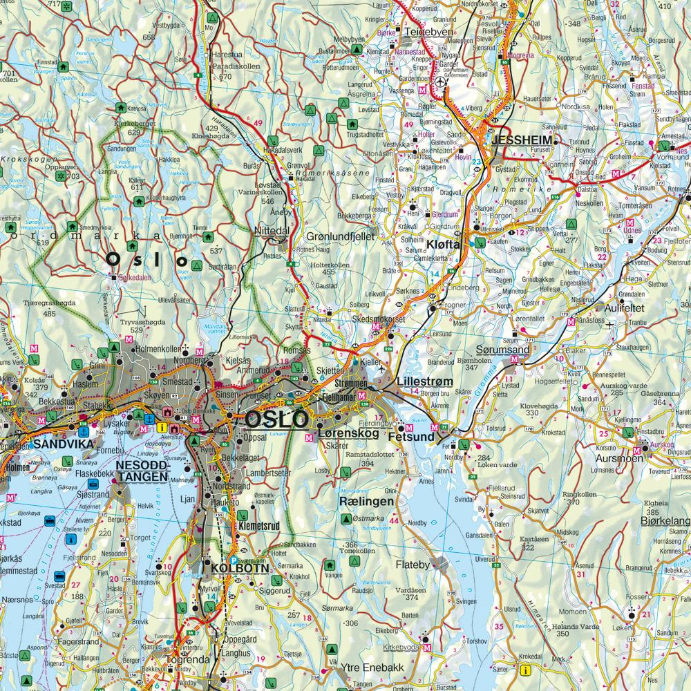 Bild: 9783707921601 | Norwegen Süd, Straßen- und Freizeitkarte 1:250.000, freytag &amp; berndt