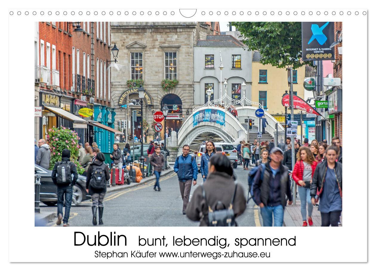 Cover: 9783435200597 | Dublin bunt, lebendig, spannend (Wandkalender 2025 DIN A3 quer),...