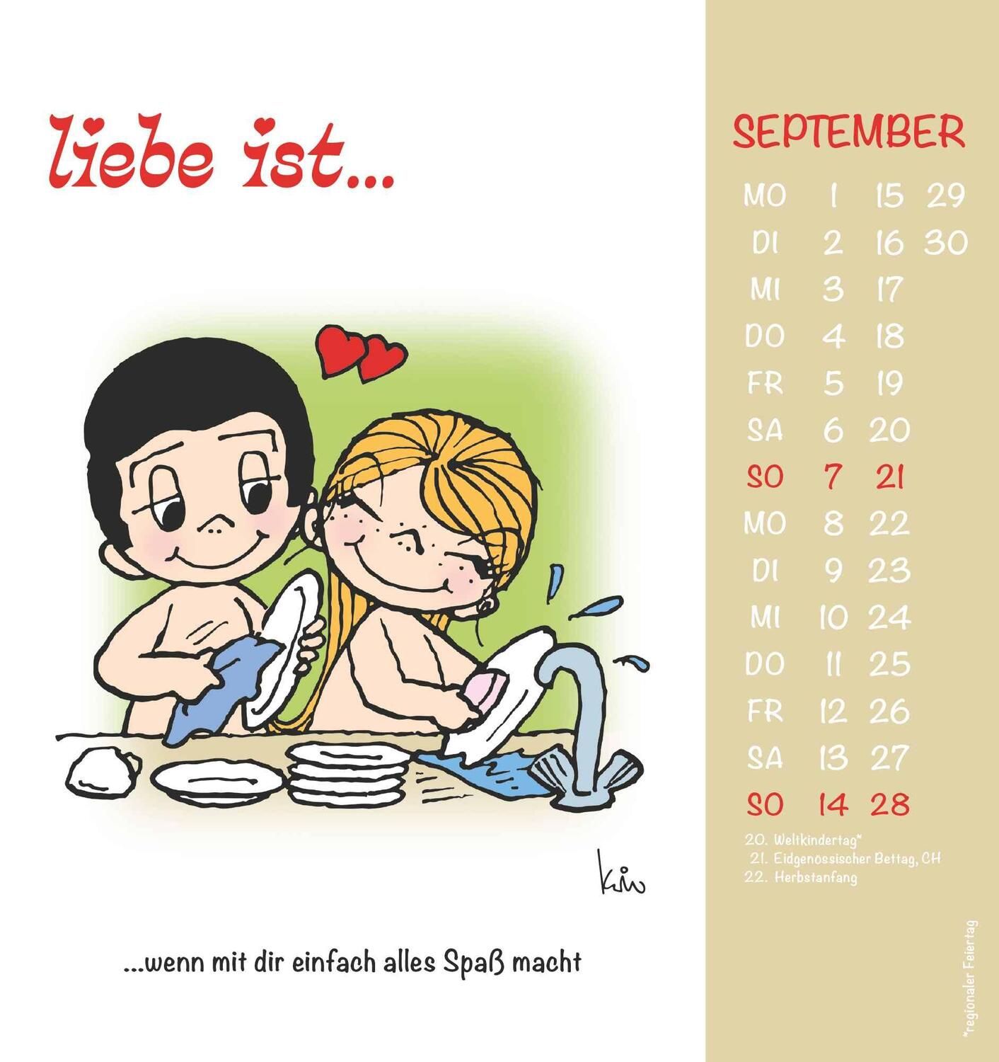 Bild: 4251732340568 | liebe ist... 2025 - Postkarten-Kalender - Kalender-mit-Postkarten -...