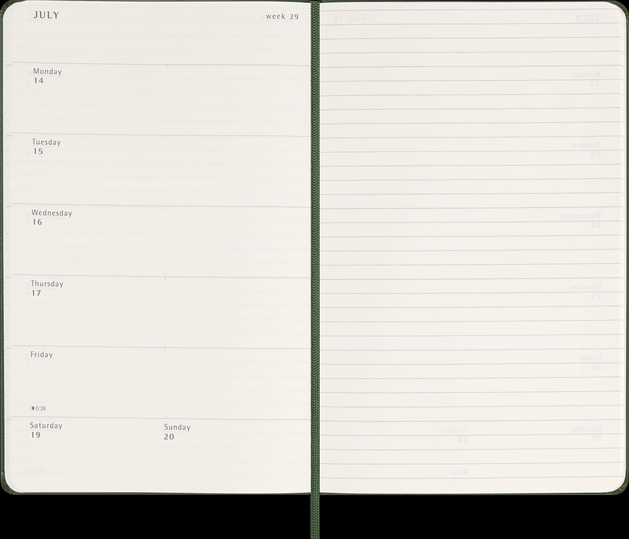 Bild: 8056999270711 | Moleskine 12 Monate Wochen Notizkalender 2025, Large/A5, 1 Wo = 1...