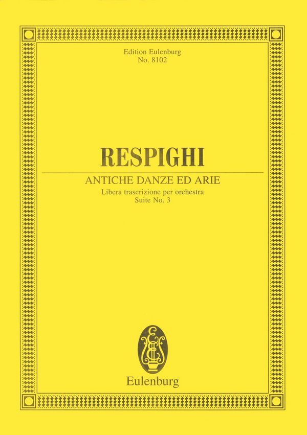 Cover: 9783795764654 | Antiche Danze ed Arie | Ottorino Respighi | Buch | 28 S. | Englisch