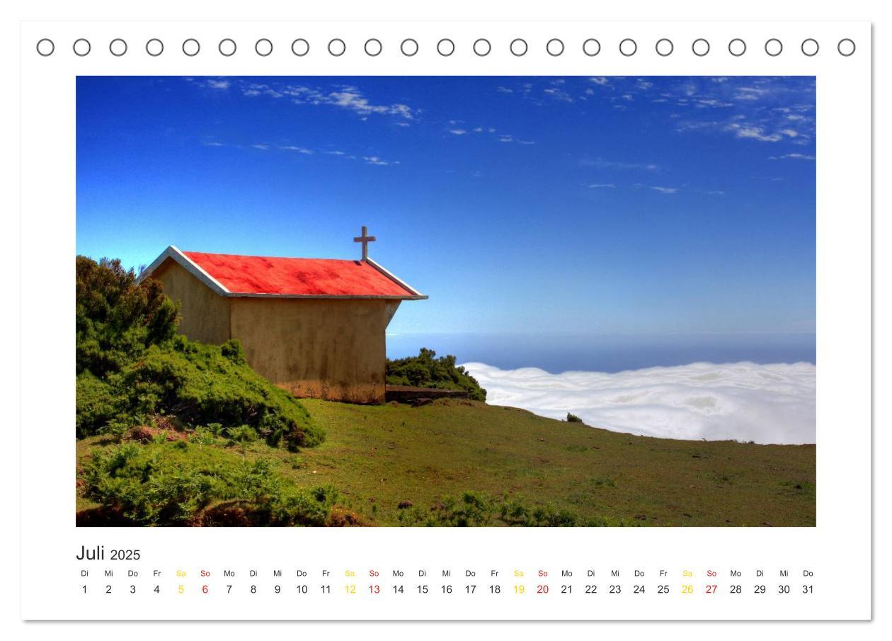 Bild: 9783435703913 | Madeira (Tischkalender 2025 DIN A5 quer), CALVENDO Monatskalender